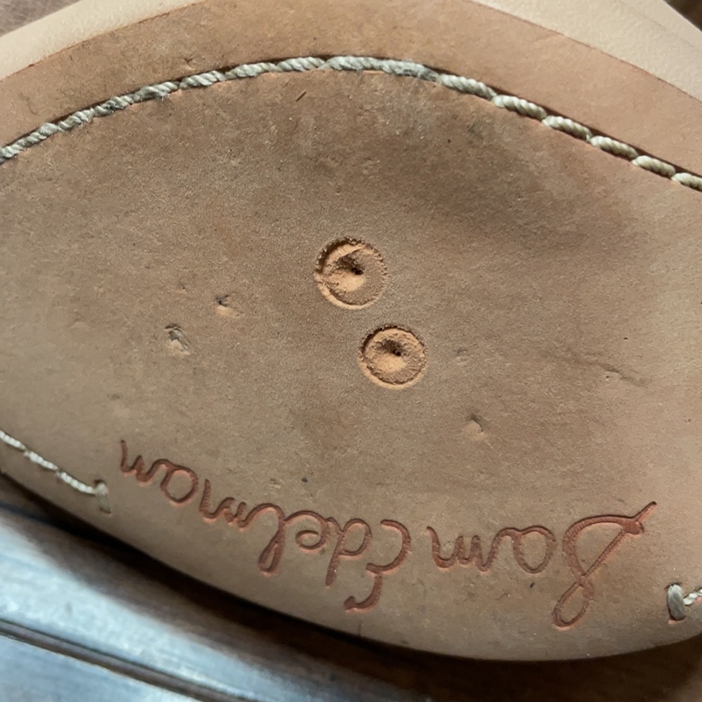 Sam Edelman tan leather upper heels size 8 - Picture 10 of 10
